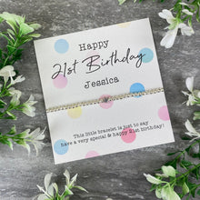 Load image into Gallery viewer, Happy 21st Birthday Beaded Bracelet-10-The Persnickety Co