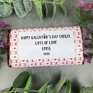 Happy Galentine's Day Chocolate Bar XOXO