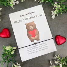 Load image into Gallery viewer, Happy Valentine's Day Make A Wish Bracelet