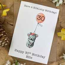 Load image into Gallery viewer, KOALAty Birthday - Personalised Card-The Persnickety Co