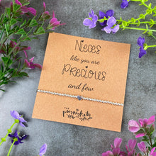 Load image into Gallery viewer, Nieces Like You Are Precious And Few Beaded Bracelet-5-The Persnickety Co