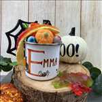 Load image into Gallery viewer, Personalised Halloween Enamel Mug-The Persnickety Co