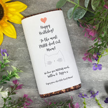 Load image into Gallery viewer, Purrfect Cat Mum Birthday Chocolate Bar