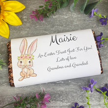 Load image into Gallery viewer, Personalised Easter Bunny Chocolate Bar