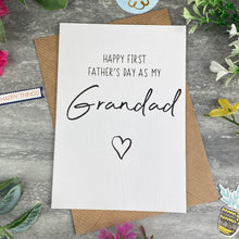 Load image into Gallery viewer, Happy First Fathers Day As My Grandad Card