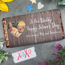 Load image into Gallery viewer, Happy Father's Day Personalised Photo Chocolate Bar