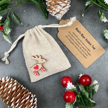 Load image into Gallery viewer, Nordic Heart Reindeer Food Bag, Reindeer, Christmas, Christmas Eve Gift, Rudolph Food