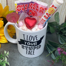 Load image into Gallery viewer, I Love Your Stupid Face Valentine's Mug