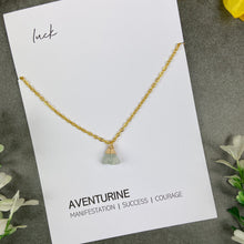 Load image into Gallery viewer, Dainty Crystal Necklace - Aventurine
