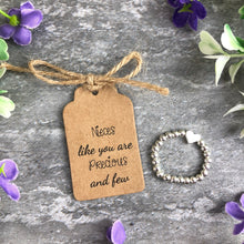 Load image into Gallery viewer, Nieces Like You Are Precious & Few Stretch Ring-6-The Persnickety Co