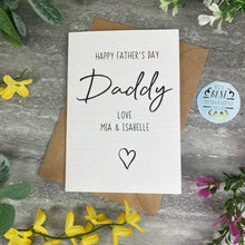 Load image into Gallery viewer, Personalised Happy Father's Day Card