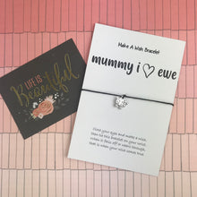 Load image into Gallery viewer, Mummy I Love Ewe Wish Bracelet-The Persnickety Co