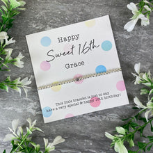 Load image into Gallery viewer, Happy Sweet 16th Beaded Bracelet-3-The Persnickety Co