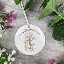 Load image into Gallery viewer, Merry Christmas - Personalised Cute Deer Hanging Decoration