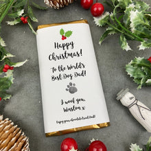 Load image into Gallery viewer, Dog Dad Gift - Christmas Chocolate Bar