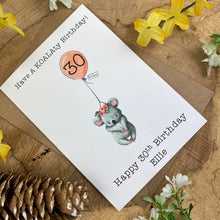 Load image into Gallery viewer, KOALAty Birthday - Personalised Card-2-The Persnickety Co