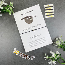 Load image into Gallery viewer, Hang In There Wish Bracelet-The Persnickety Co