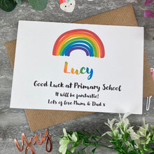 Load image into Gallery viewer, Good Luck At Primary School Rainbow Card-7-The Persnickety Co