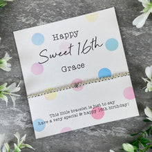 Load image into Gallery viewer, Happy Sweet 16th Beaded Bracelet-10-The Persnickety Co