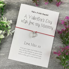 Load image into Gallery viewer, A Valentine's Wish For My Mummy - Wish Bracelet-8-The Persnickety Co