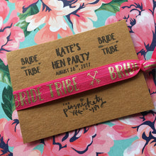 Load image into Gallery viewer, Personalised Hen Party Wristband Bride Tribe / Team Bride-3-The Persnickety Co