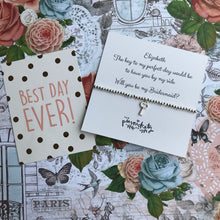 Load image into Gallery viewer, Bridesmaid Beaded Charm Bracelet-The Persnickety Co