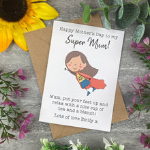 Load image into Gallery viewer, Mother's Day Super Mum Card