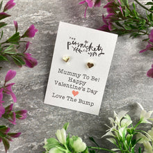 Load image into Gallery viewer, Mummy To Be Happy Valentine's Day Earrings-The Persnickety Co