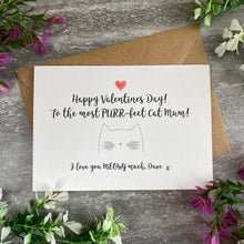Load image into Gallery viewer, Happy Valentine's Day To The Most PURR-fect Cat Mum/Cat Dad Card-3-The Persnickety Co