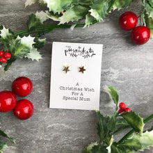 Load image into Gallery viewer, A Christmas Wish For A Special Mum - Star Earrings-2-The Persnickety Co