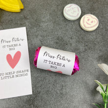 Load image into Gallery viewer, Teacher Love Hearts - It Takes A Big Heart