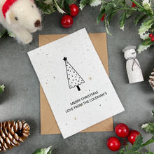 Load image into Gallery viewer, Christmas Tree Plantable Seed Card