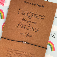 Load image into Gallery viewer, Daughters Like You Are Precious and Few - Wish Bracelet-3-The Persnickety Co