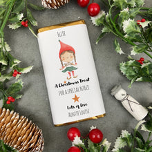 Load image into Gallery viewer, Niece Christmas Gift - Personalised Chocolate Bar