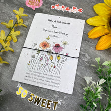 Load image into Gallery viewer, Mum If You Were A Flower Wish Bracelet On Plantable Seed Card-6-The Persnickety Co