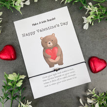 Load image into Gallery viewer, Happy Valentine's Day Make A Wish Bracelet