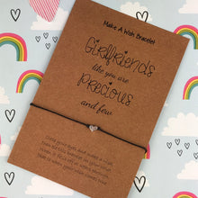 Load image into Gallery viewer, Girlfriends Like You Are Precious And Few Wish Bracelet-2-The Persnickety Co