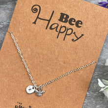 Load image into Gallery viewer, Bee Happy Necklace-10-The Persnickety Co