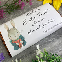 Load image into Gallery viewer, Easter Rabbit Personalised Chocolate Bar