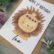 Load image into Gallery viewer, Boho Lion Birthday Card