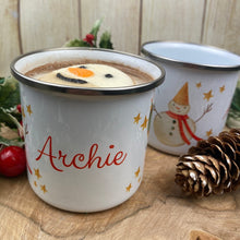 Load image into Gallery viewer, Elf Boy Personalised Enamel Mug
