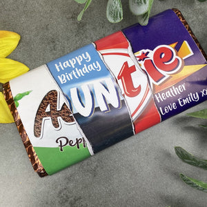 Auntie Happy Birthday Chocolate Bar