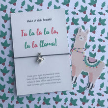 Load image into Gallery viewer, Fa la la la la la llama Wish Bracelet-6-The Persnickety Co