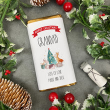 Load image into Gallery viewer, Merry Christmas Grandad - Personalised Chocolate Bar