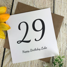 Load image into Gallery viewer, Personalised Age Card-The Persnickety Co