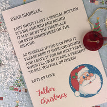 Load image into Gallery viewer, Personalised Santa&#39;s Lost Button-5-The Persnickety Co
