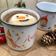 Load image into Gallery viewer, Elf Boy Personalised Enamel Mug