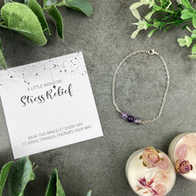 Load image into Gallery viewer, Amethyst Gemstone Necklace and Bracelet