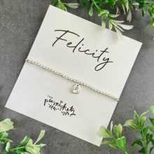 Load image into Gallery viewer, Initial Beaded Bracelet-4-The Persnickety Co