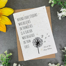 Load image into Gallery viewer, Teacher Card - Plantable Seed Card